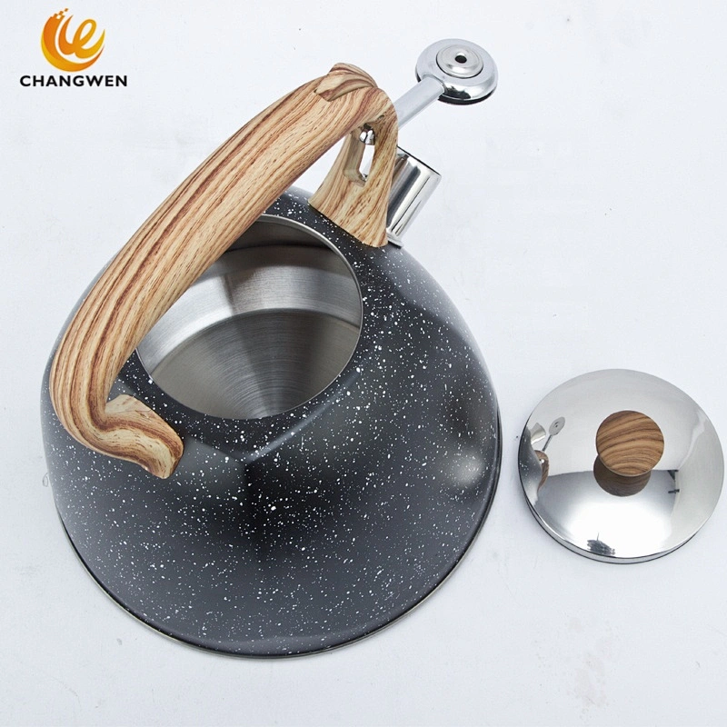 Induction bottom cooker kettle teapot stainless steel whistling tea kettle