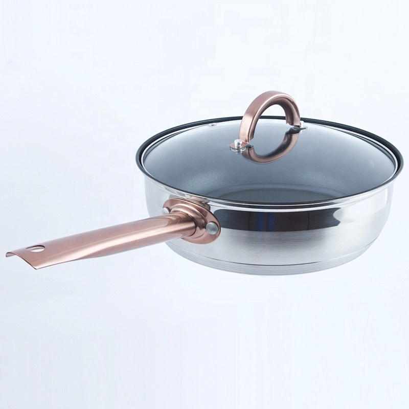 non stick stainless steel palm restaurant cookware fry pan set frying pan