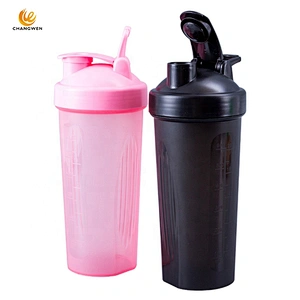 Wholesale Custom 600ml Classic Colour Shaker Cup Gym Plastic Protein Shaker Bottle