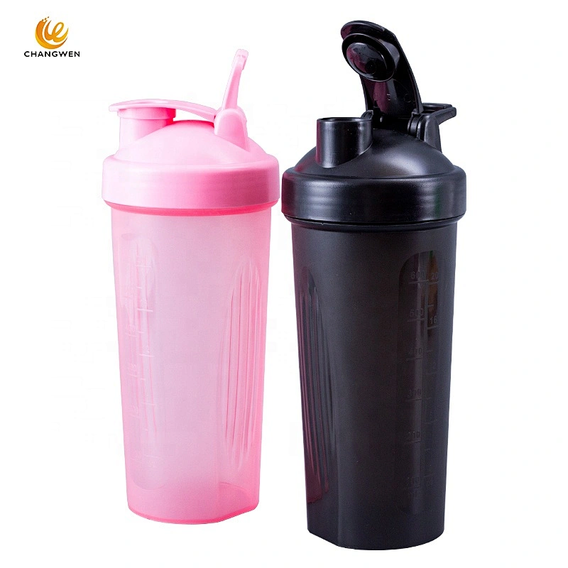 Wholesale Custom 600ml Classic Colour Shaker Cup Gym Plastic Protein Shaker Bottle