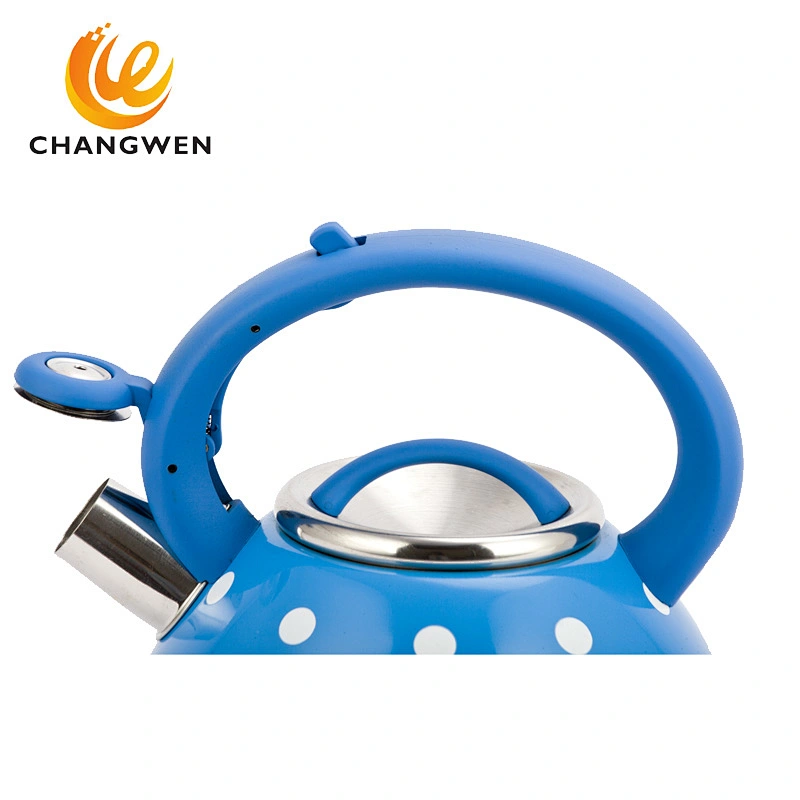 Stainless Steel Water Kettle Whistling 3L Whistling Kettle Quality Tea Pot Red Spout Locking Cover Stovetop Whistling Kettle