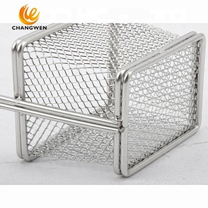 Strainer Kitchen Accessories Rectangle Wire Mesh Deep Fryer Kitchen Stainless Steel Fryer Basket