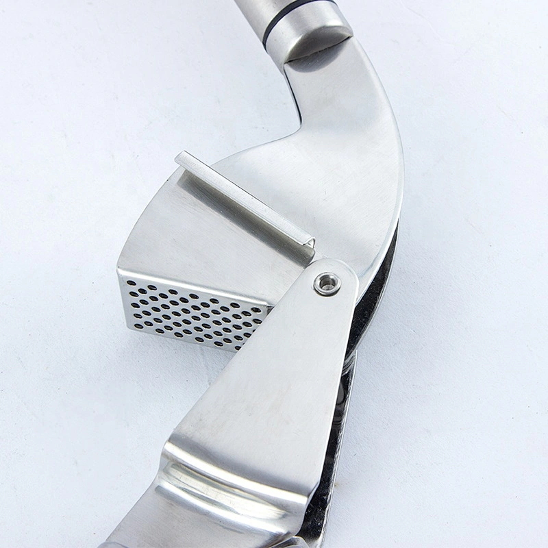 New high quality garlic press stainless steel garlic crusher metal manual garlic presser for kitchen
