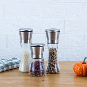 Kitchen Accessories Stainless Steel Pepper Mill Salt and Pepper Grinder Set