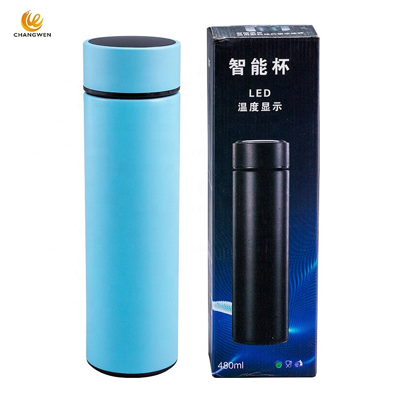 LED Temperature Display Double Wall Vacuum Flasks Thermal Bottle 304 Stainless Steel Smart Water Bottle