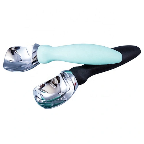 Kitchen Tools Heavy Duty Zinc Alloy Ice Cream Scoop With Comfortable Plastic Handle