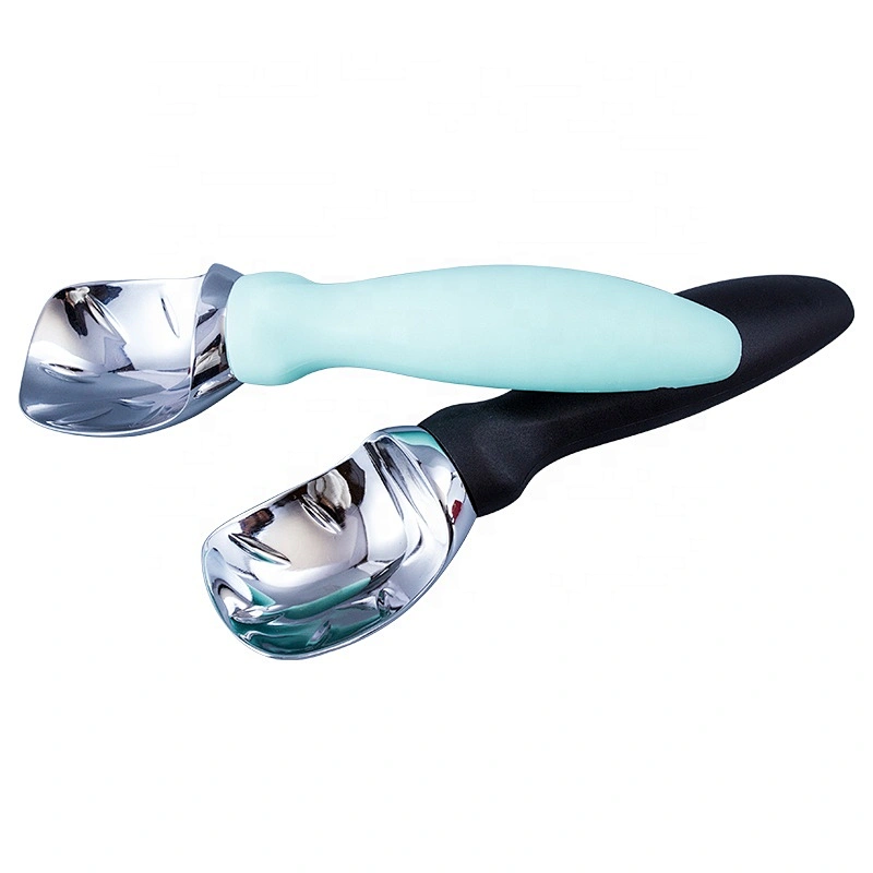 Kitchen Tools Heavy Duty Zinc Alloy Ice Cream Scoop With Comfortable Plastic Handle