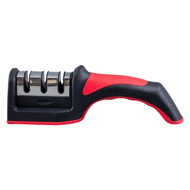 Professional Mini Manual Stainless Steel 3 Stage kitchen Handheld knife sharpener