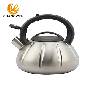 High Quality Stainless Steel Tea Kettle Single Bottom 201SS Suitable For Induction stainless steel cookware