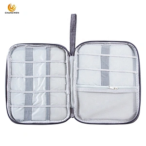 Portable Multi-function Waterproof Electronics Accessories Storage Case USB Cable Organizer Bag