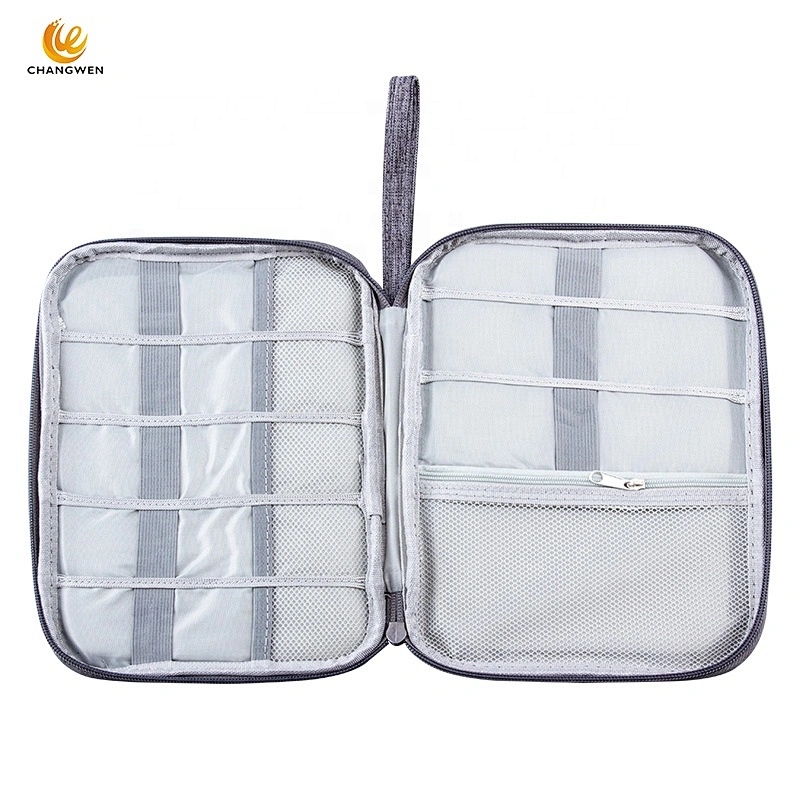 Portable Multi-function Waterproof Electronics Accessories Storage Case USB Cable Organizer Bag