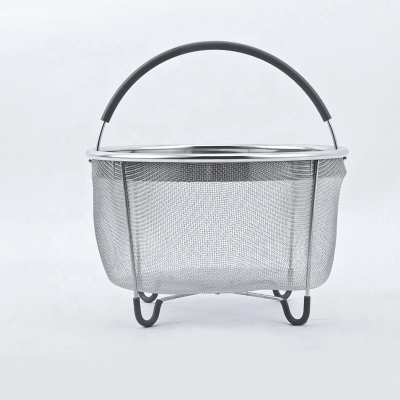Stainless Steel Wire Mesh Containers Metal Mesh Kitchen Vegetable Storage holder Baskets Laundry Basket