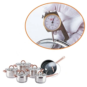 Home Kitchen Appliance Mirror Polishing Pan Set Stainless Steel 12pcs Kitchenware Cooking Pot Cookware set