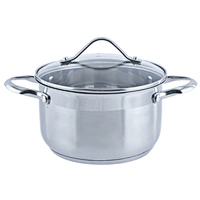 18cm with lid cooking stainless steel  cookware pot casserole set