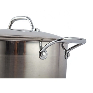 professional stainless steel big pot casserole set not aluminium