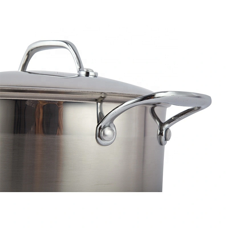 professional stainless steel big pot casserole set not aluminium