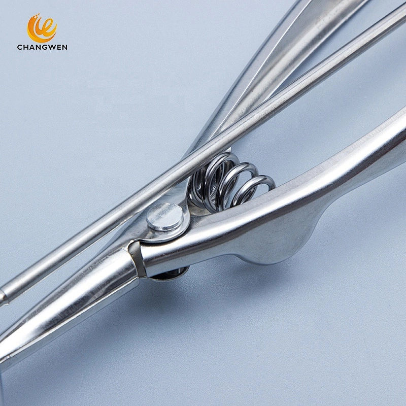 Hot sale 3 size multipurpose melon scoop cookie scoop stainless steel ice cream scoop with trigger release