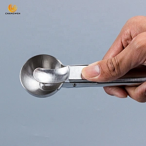 Wholesale high quality stainless steel ice cream scoop cookie scoop with comfortable handle