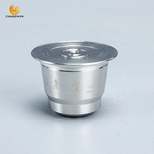 Eco friendly reusable stainless steel coffee capsule/Pod Filter for Nespresso machine