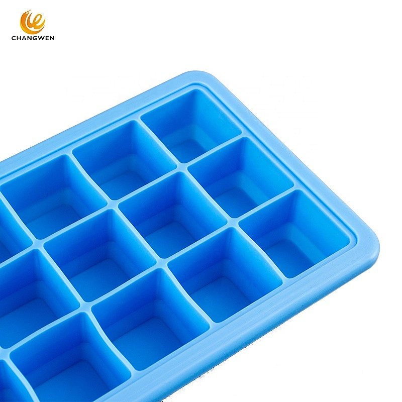 Hot Sale 21 Cavities Honeycomb Food Grade Reusable Silicone Square Ice Cube Tray DIY ice cream lolly molds trays