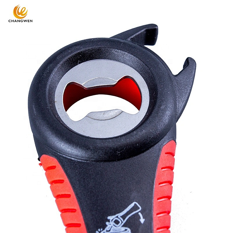 Home kitchen gadgets 5 in 1 stainless steel opener Multi jar opener bottle opener