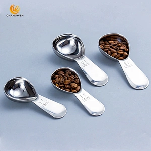 High Quality Exquisite 1&2 Tbsp 304 Stainless steel Honey Spoon Coffee Measuring Spoon