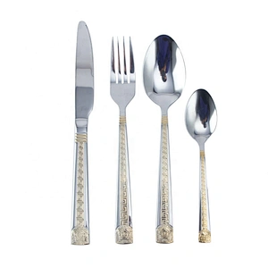2020 New Style Stainless Steel Flatware Cutlery Set 4pcs for Wedding Restaurant Hotel
