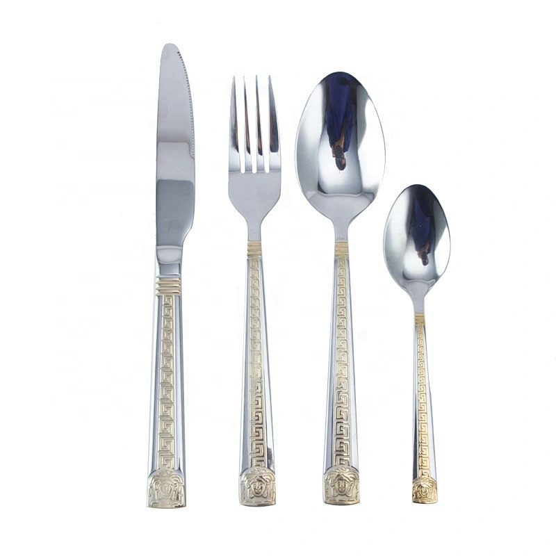 2020 New Style Stainless Steel Flatware Cutlery Set 4pcs for Wedding Restaurant Hotel