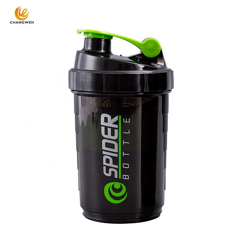 Wholesale Customized 500ML Three-layer drink water bottle plastic water bottles protein shaker bottle