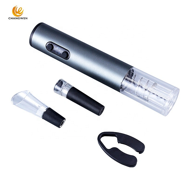 Top Seller Custom Electric Wine Corkscrew Rechargeable Automatic Aluminum Alloy Wine Opener Set