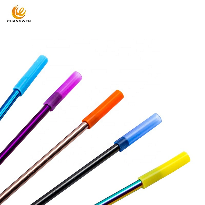 Food Grade Flexible Cheap Straw Mouth Silicone Tips Cover Fit for Stainless Steel Straws