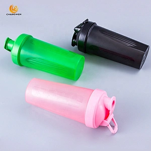 Wholesale Custom 600ml Classic Colour Shaker Cup Gym Plastic Protein Shaker Bottle