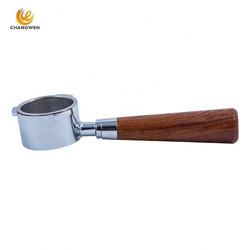 espresso coffee machine portafilter 51mm Bottomless Coffee Espresso Machine with Wood Handle kitchen accessories