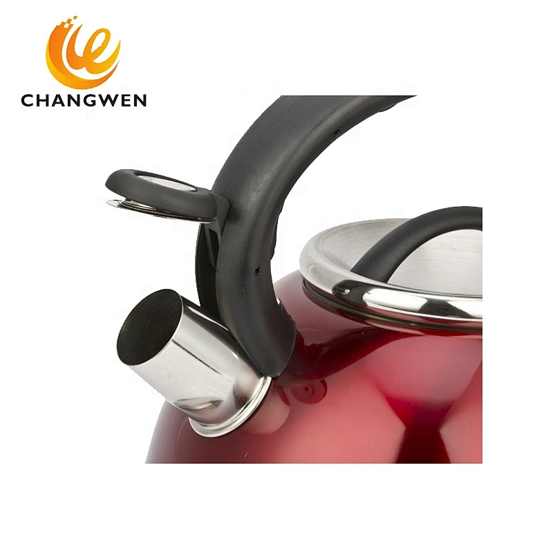 Big old fashioned tea kettle colorful Print silicone handle kettle  stainless steel whistling teapot tea kettle with infuser