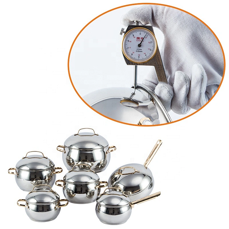 12pcs apple shape casserole cookware stainless steel cookware set