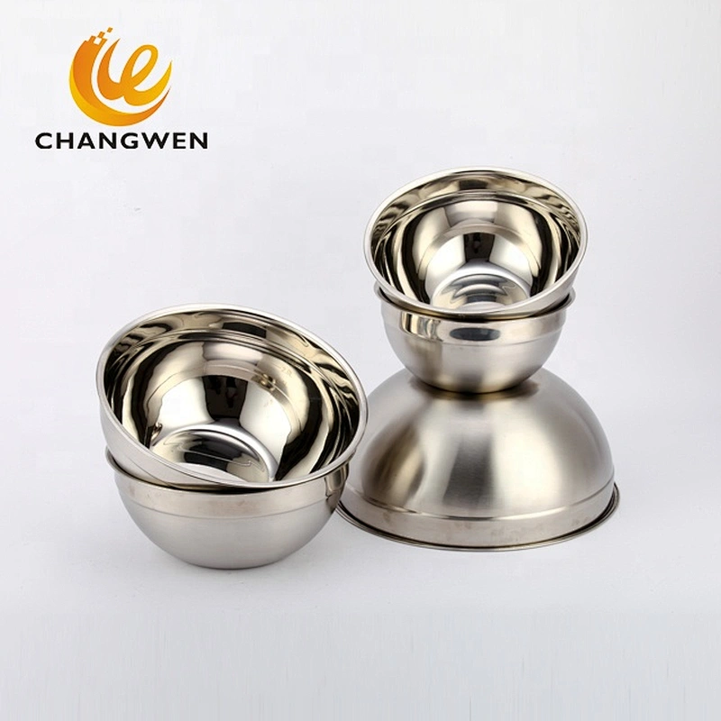 Stainless steel mixing bowls with silicone cover