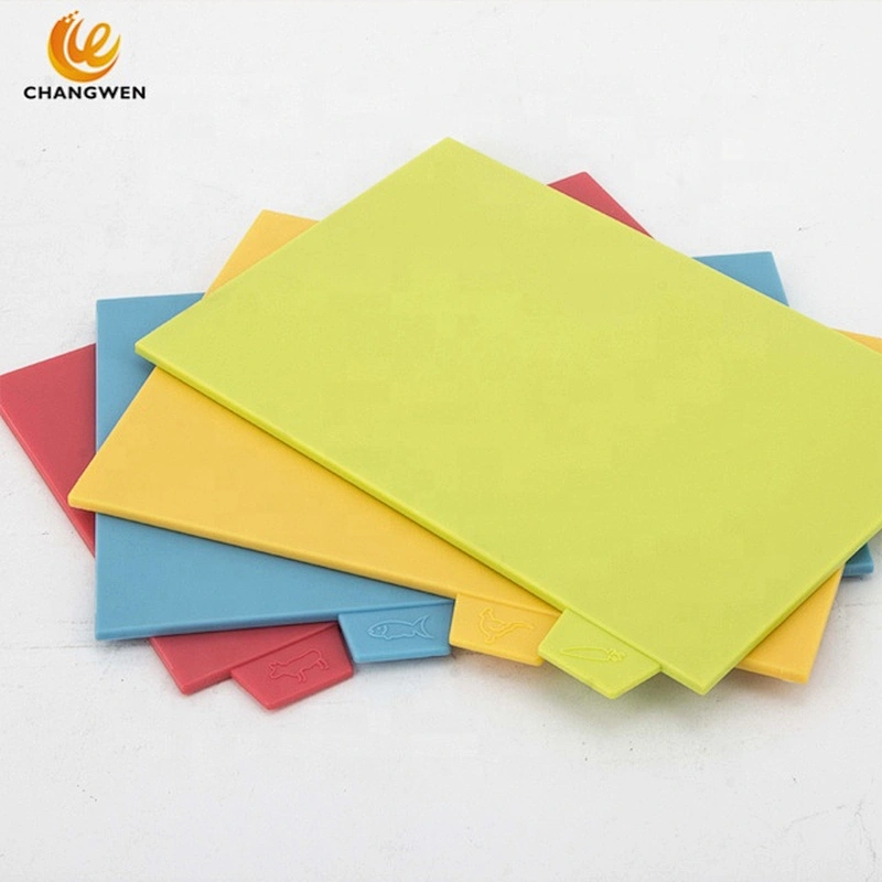 PP Colour Coded Index Chopping Board With Holder, Kitchen Cutting Board In Combination