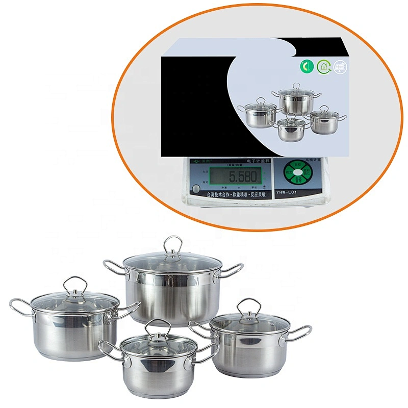 Factory price kitchen ware Classic deluxe cookware G shape glass lid aluminum cookware set