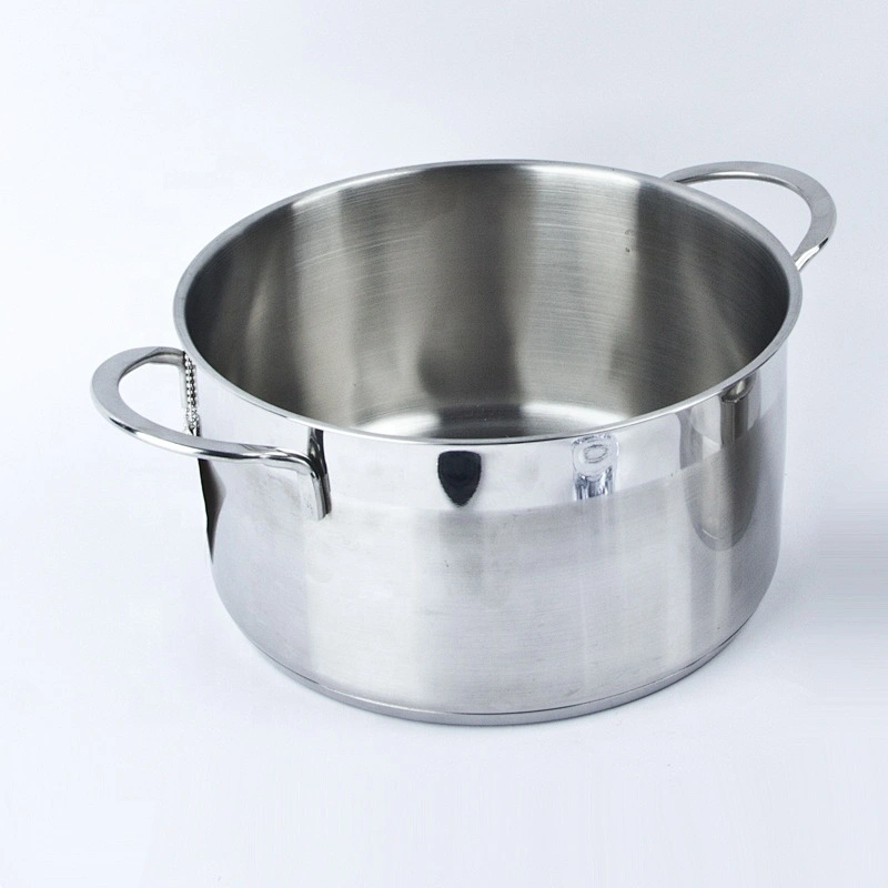 European 4pcs cookware set 304 stainless steel casserole German kitchenware with sauce panan fry pan