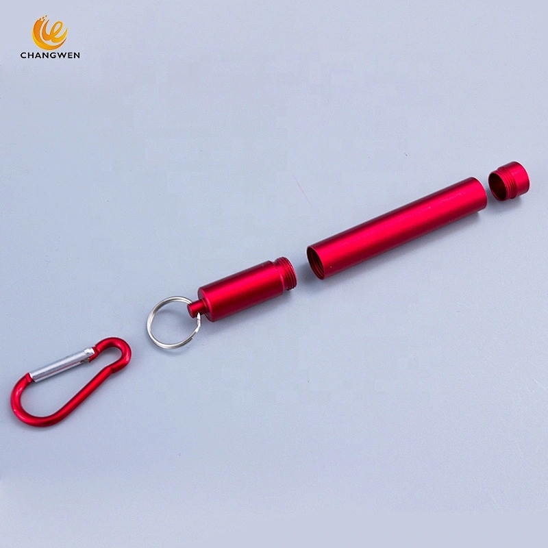 Hot sale Reusable Portable color straw Stainless Steel Foldable Telescopic Drinking Straws
