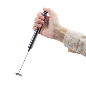 kitchen accessories battery powered stainless steel electric milk frother for coffee