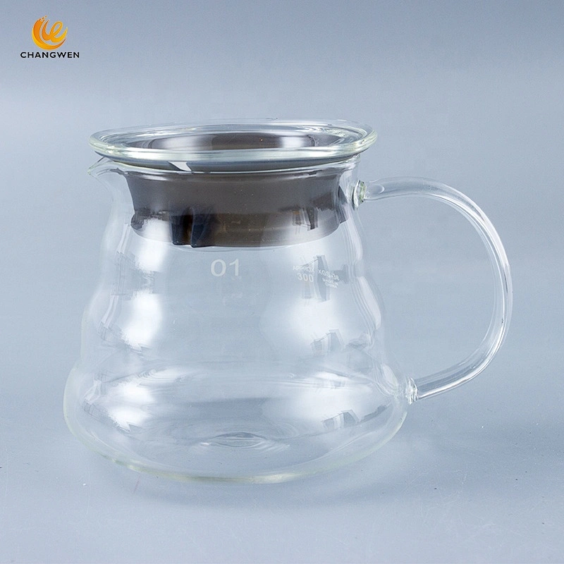 360ml/600ml/800ml Glass Cloud Pot Coffee Share Pot Pour Over Coffee Pot for Family Use