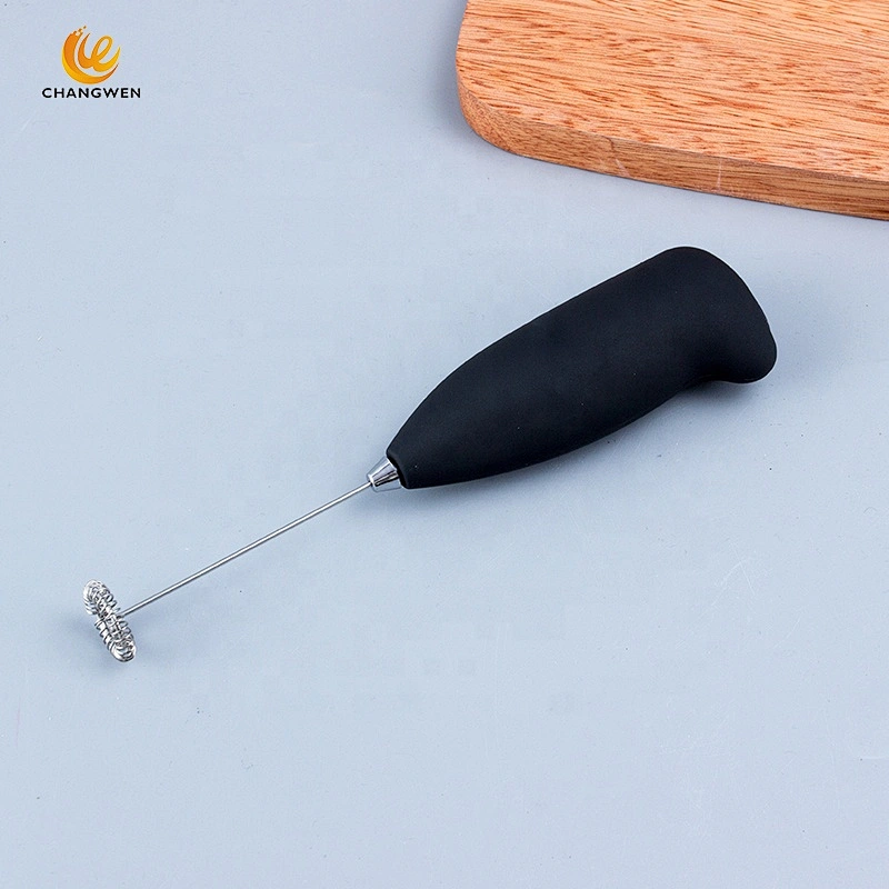 Wholesale custom ABS handheld mini battery powered stainless steel electric milk Coffee frother