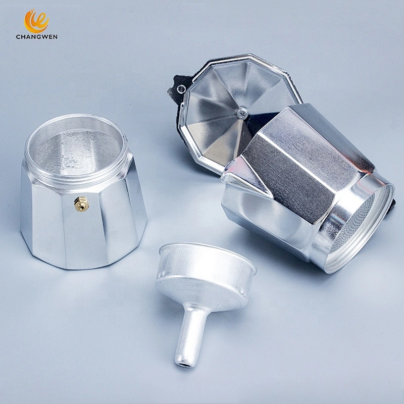 High quality classical style Eco-friendly Aluminum Espresso Stovetop coffee maker moka coffee Pot