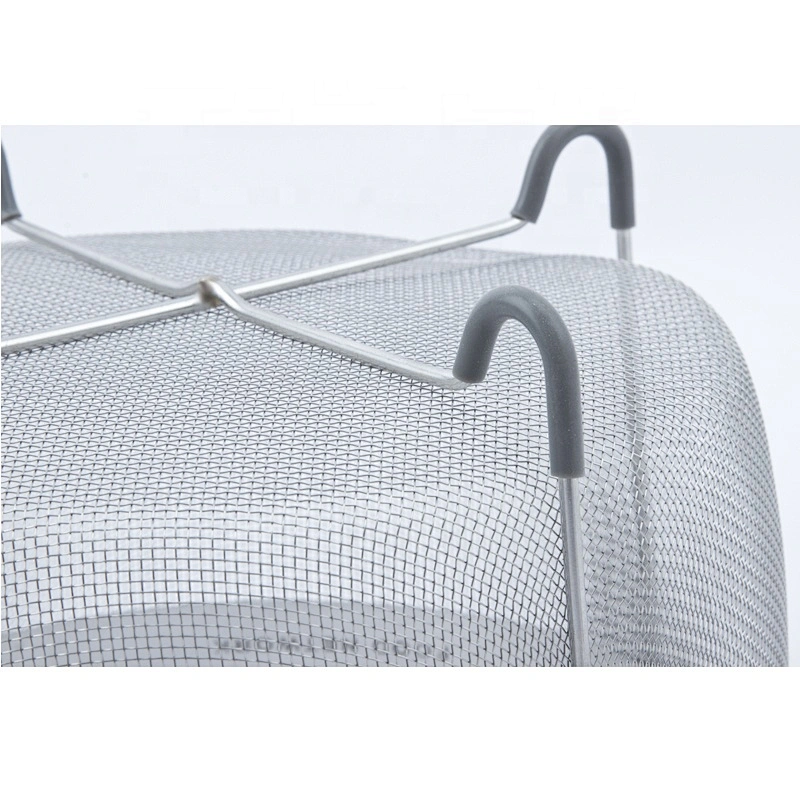 Stainless Steel Wire Mesh Containers Metal Mesh Kitchen Vegetable Storage holder Baskets Laundry Basket