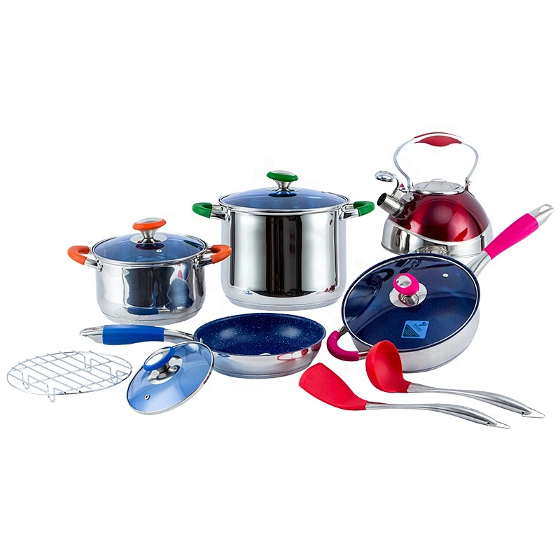 High quality kitchen ware cooking pot set nonstick cookware sets stainless steel cooking pot