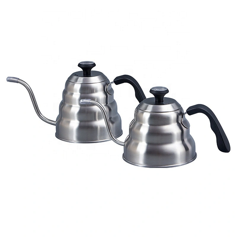 Factory Hot Sale 304 Stainless Steel Gooseneck Pour Over Coffee Pot with thermometer