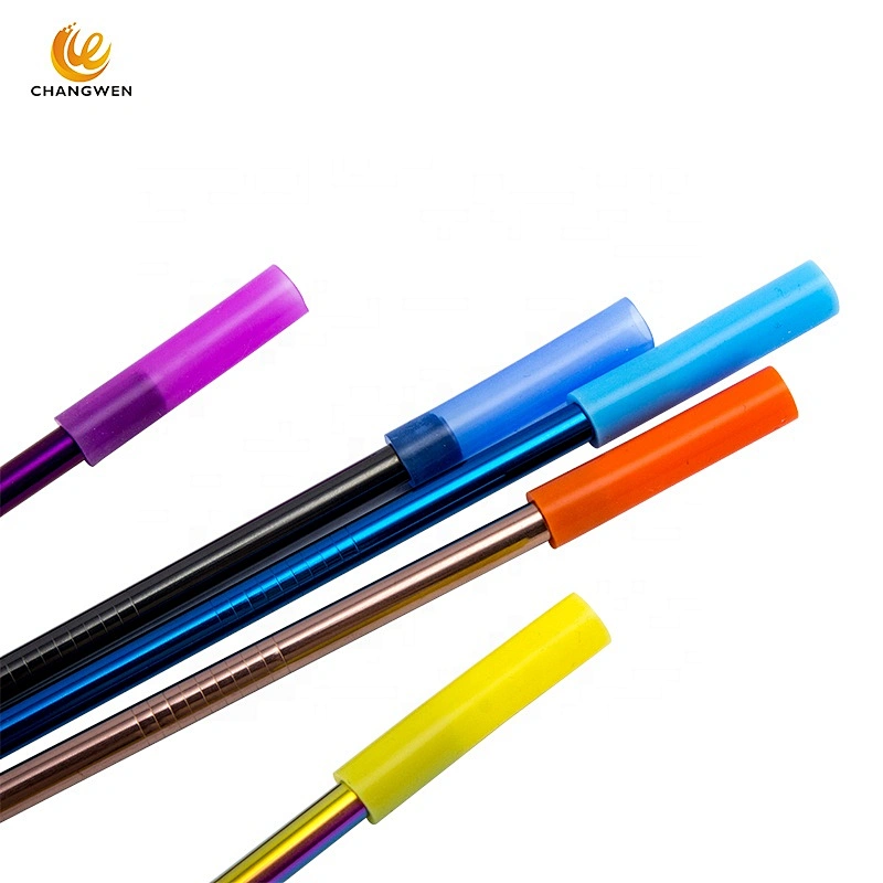 Food Grade Flexible Cheap Straw Mouth Silicone Tips Cover Fit for Stainless Steel Straws