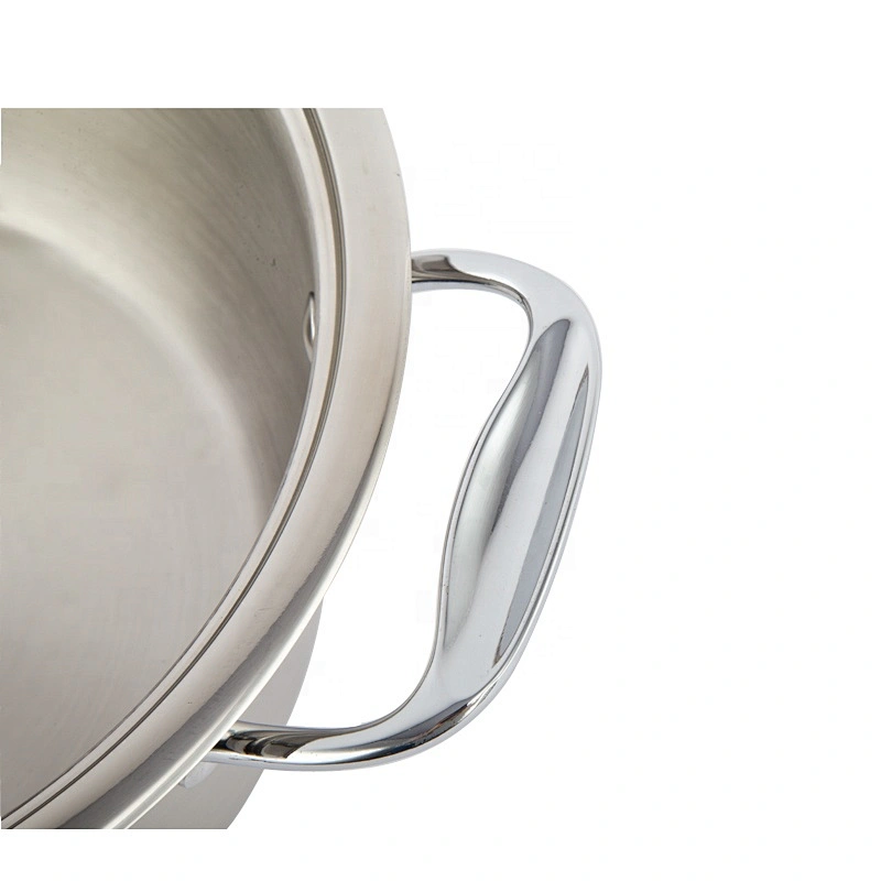 professional stainless steel big pot casserole set not aluminium