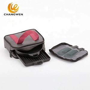 Square frying pan cast iron frypan set with detachable handle